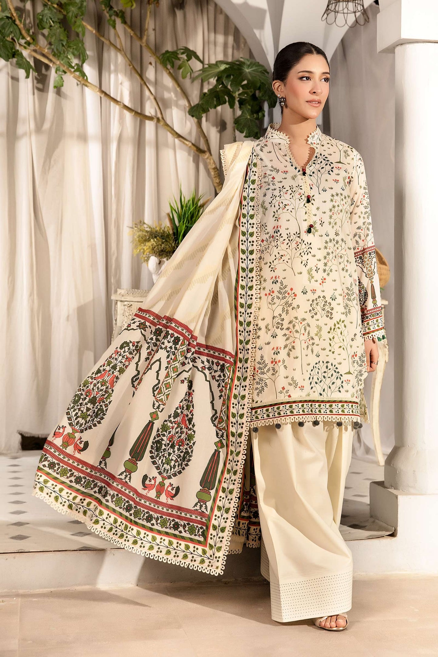 MB-ELHV1-02 | Elaheh By M.Basics Printed Lawn Suit