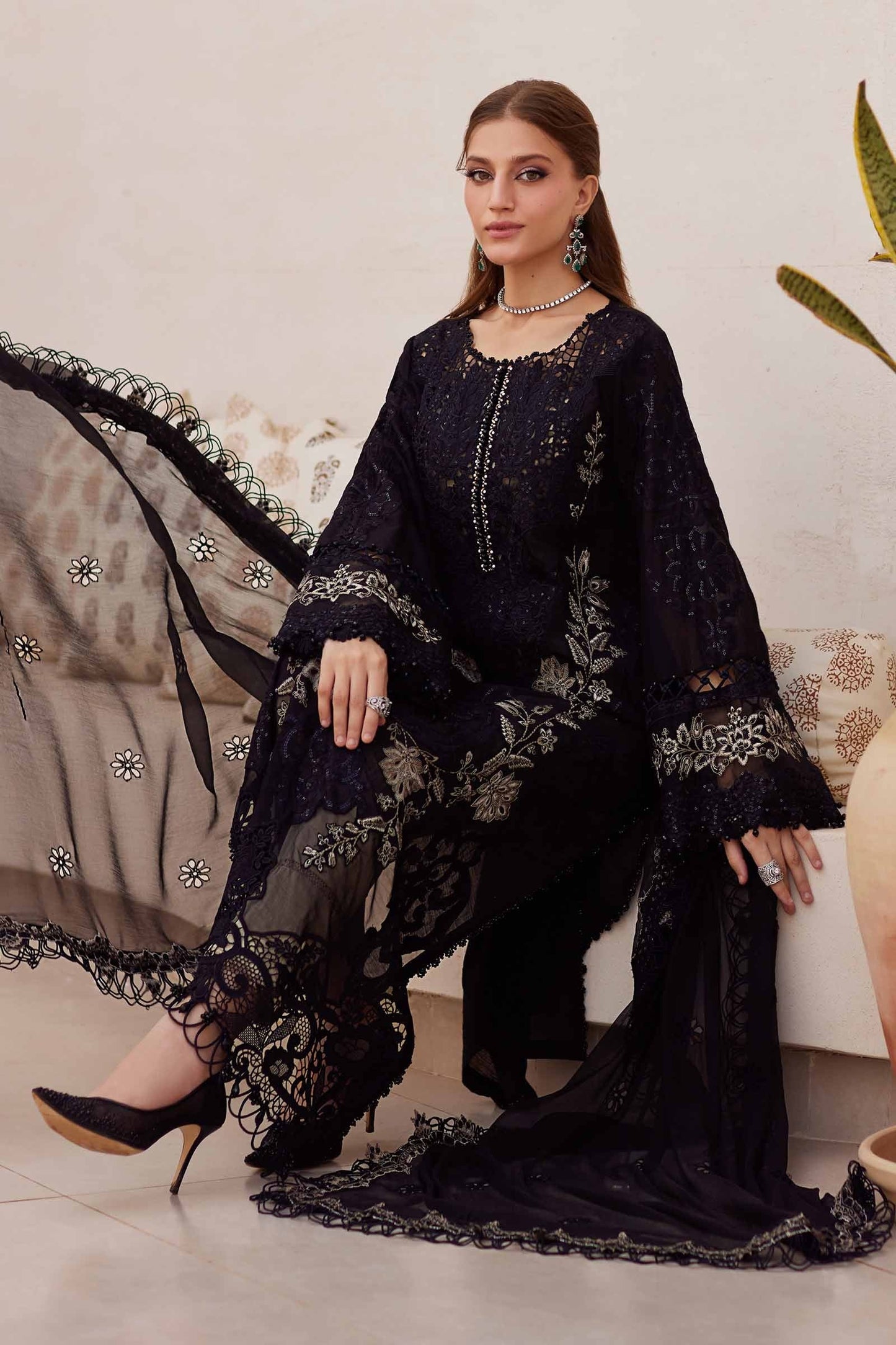 2503 | Maria.B Embroidered Eid Lawn`25
