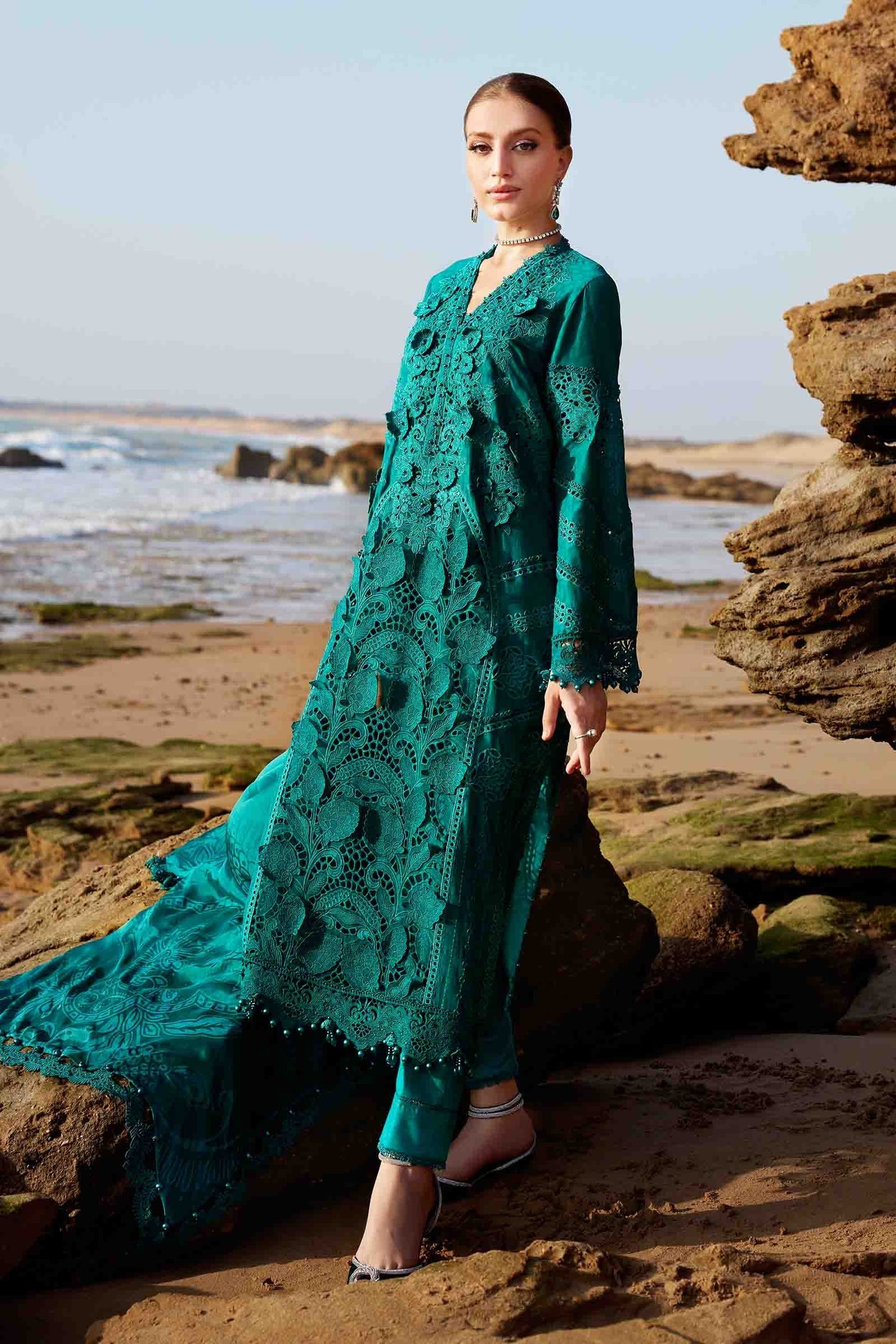 2505 | Maria.B Embroidered Eid Lawn`25
