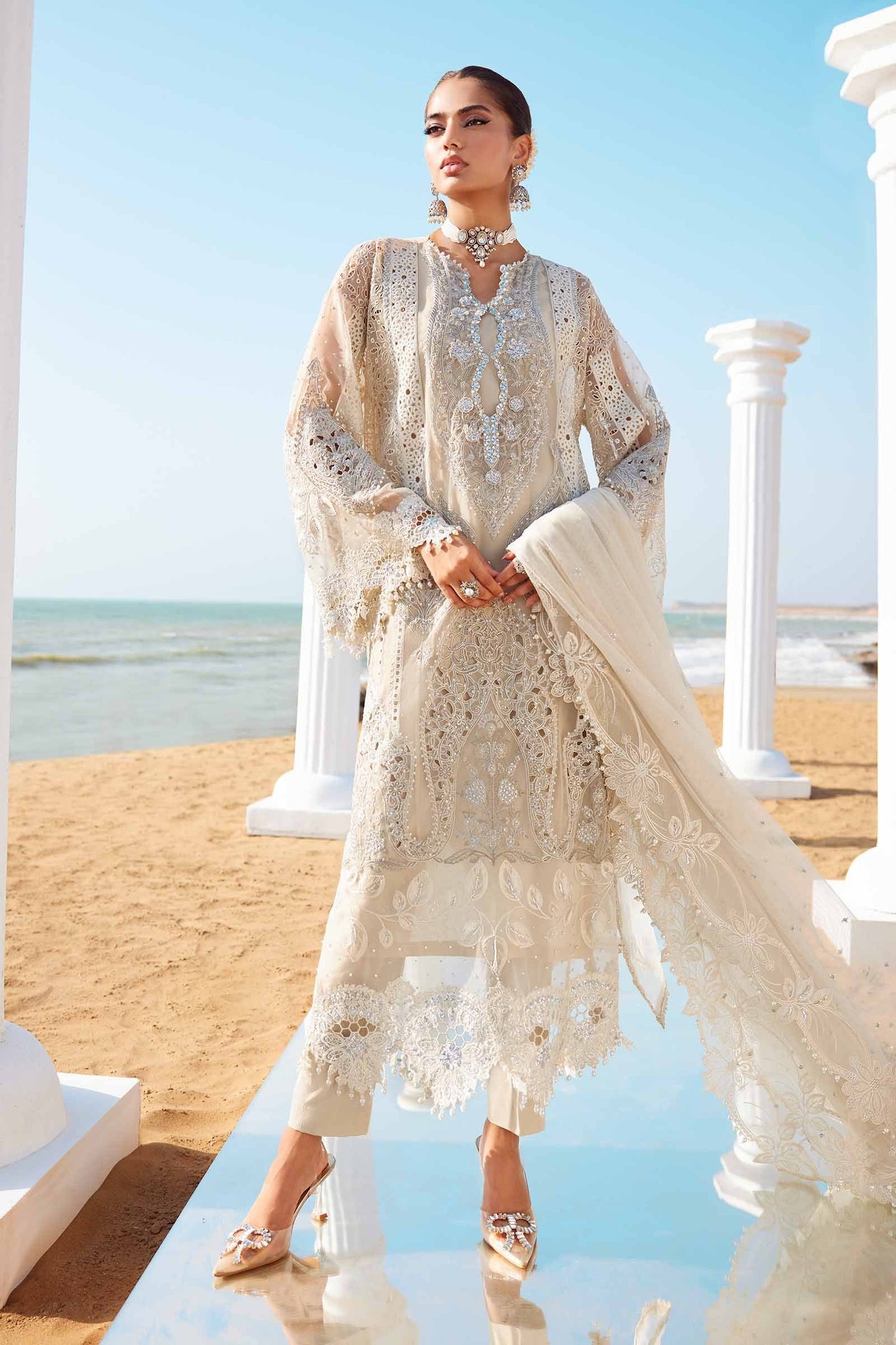 2509 | Maria.B Embroidered Eid Lawn`25