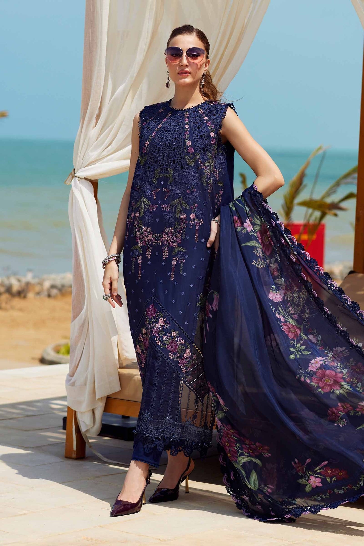 2510 | Maria.B Embroidered Eid Lawn`25