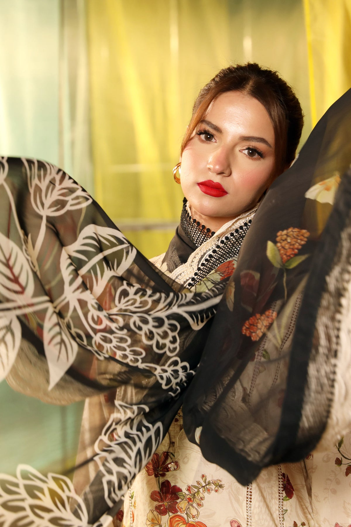 702-B | Printed Lawn By M.Basics