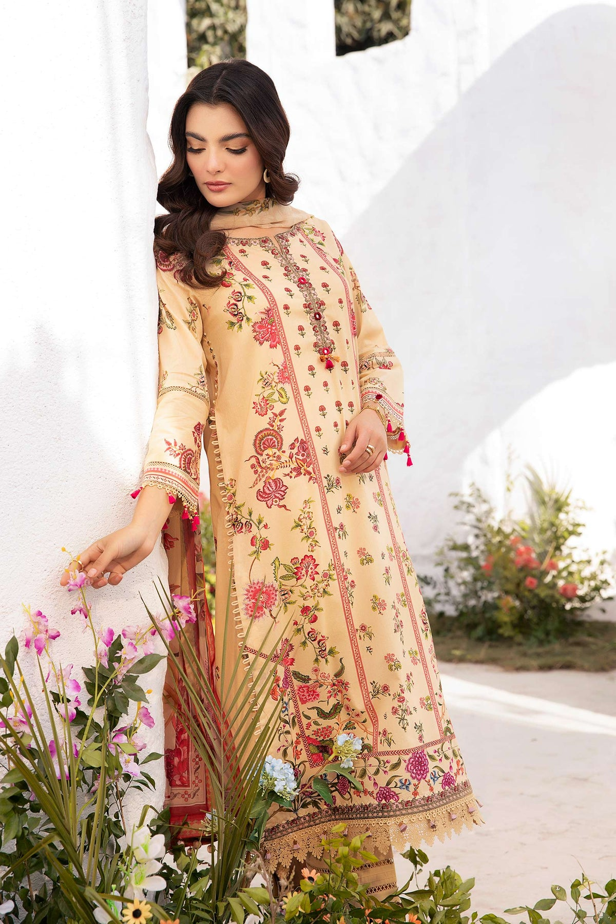 705-A | Printed Lawn By M.Basics