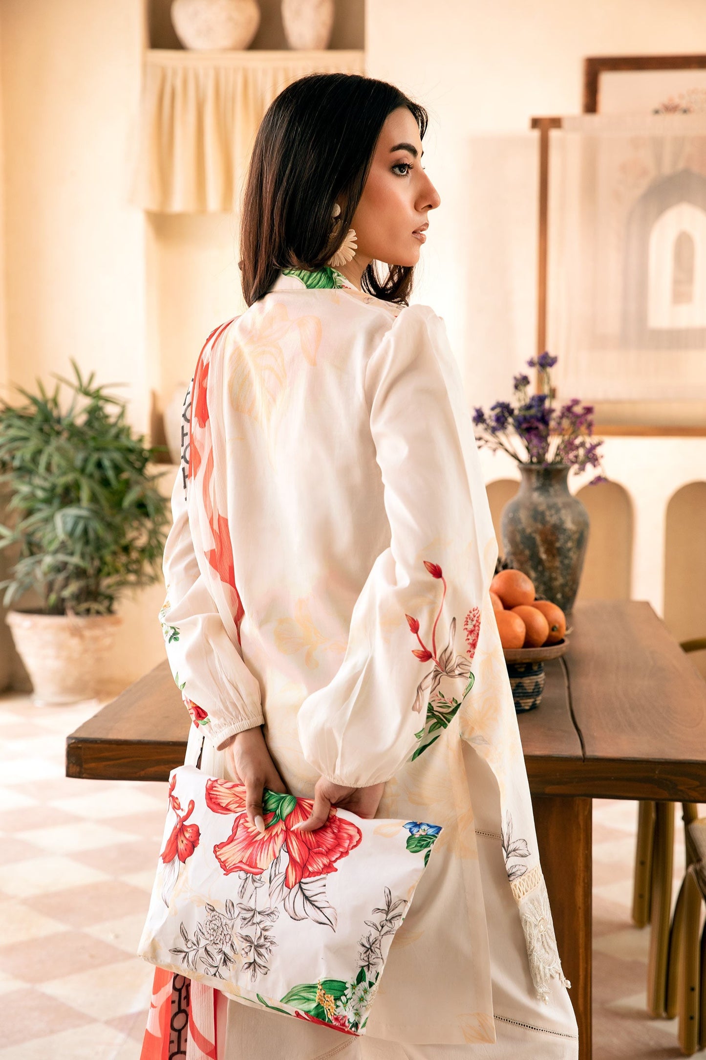 907-B | Unstitched Edit-II Lawn`25 By M.Basics