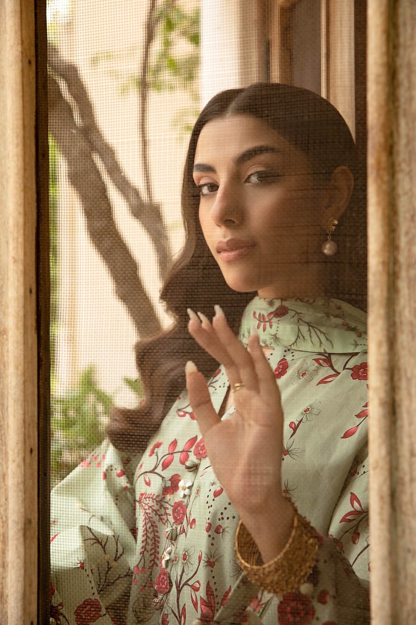 912-B | Unstitched Edit-II Lawn`25 By M.Basics