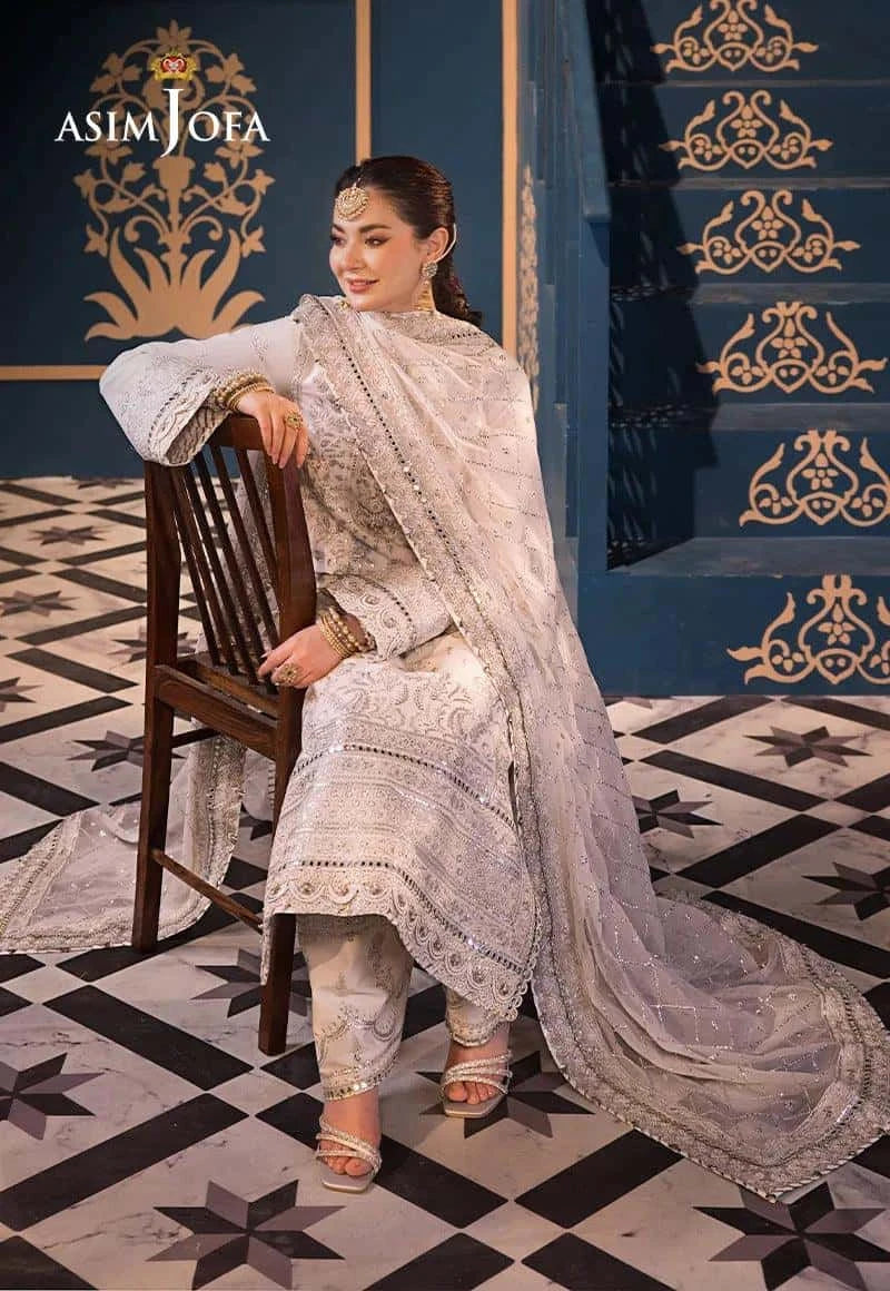 AJFI 08 - Fasana e Ishq By Asim Jofa Luxury Lawn