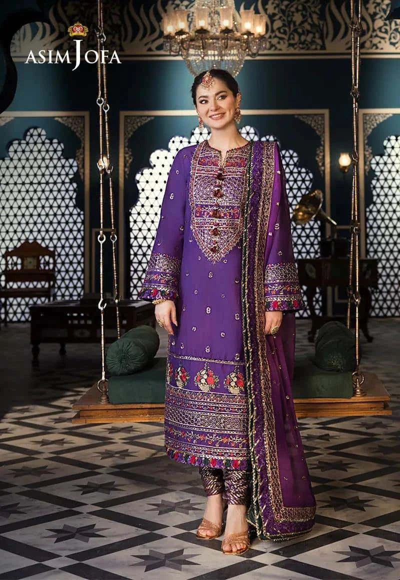 AJFI 16 - Fasana e Ishq By Asim Jofa Luxury Lawn