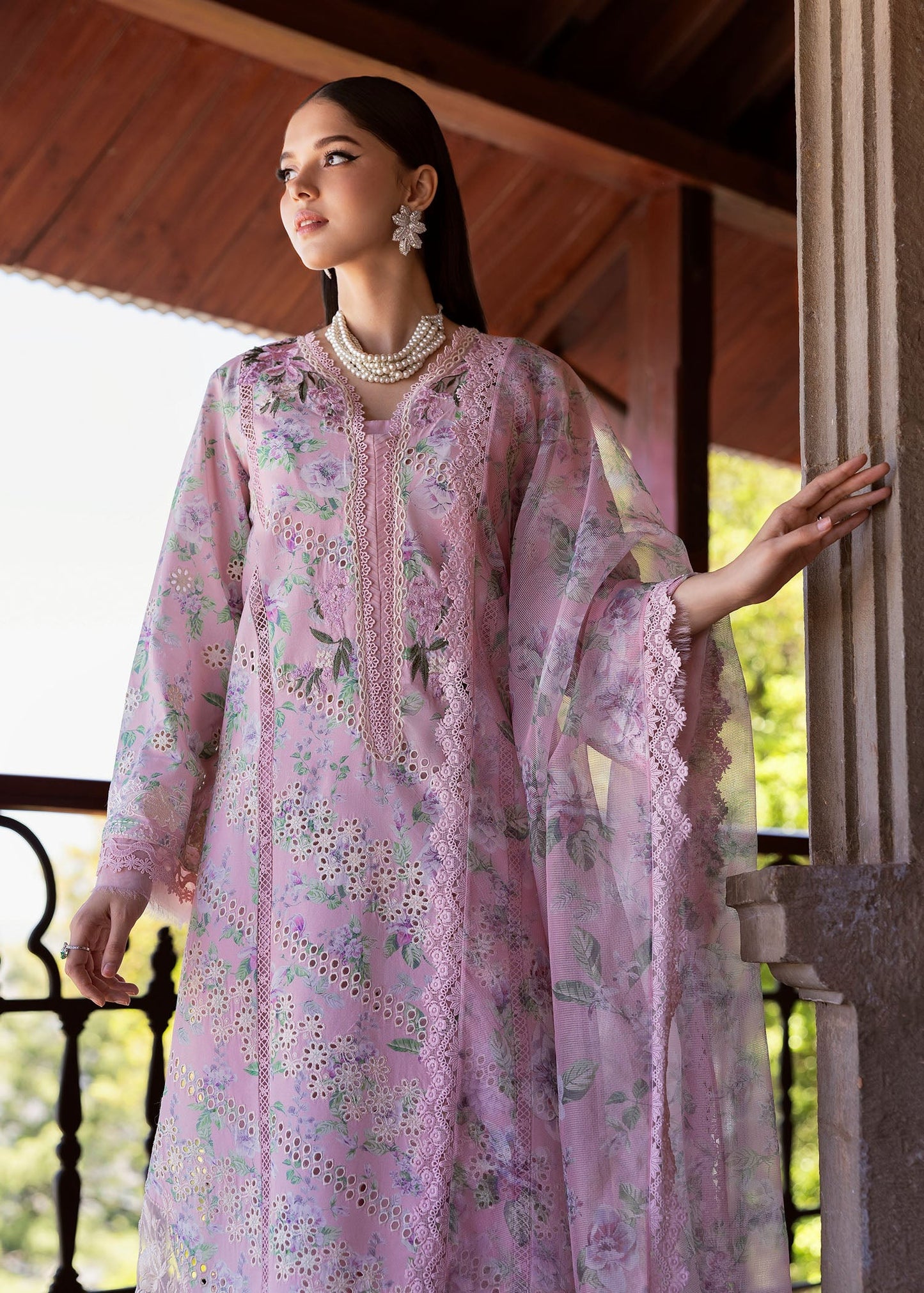 5A-CELESTIAL BREEZE | Bloom By Saira Shakira Unstitched Lawn`25