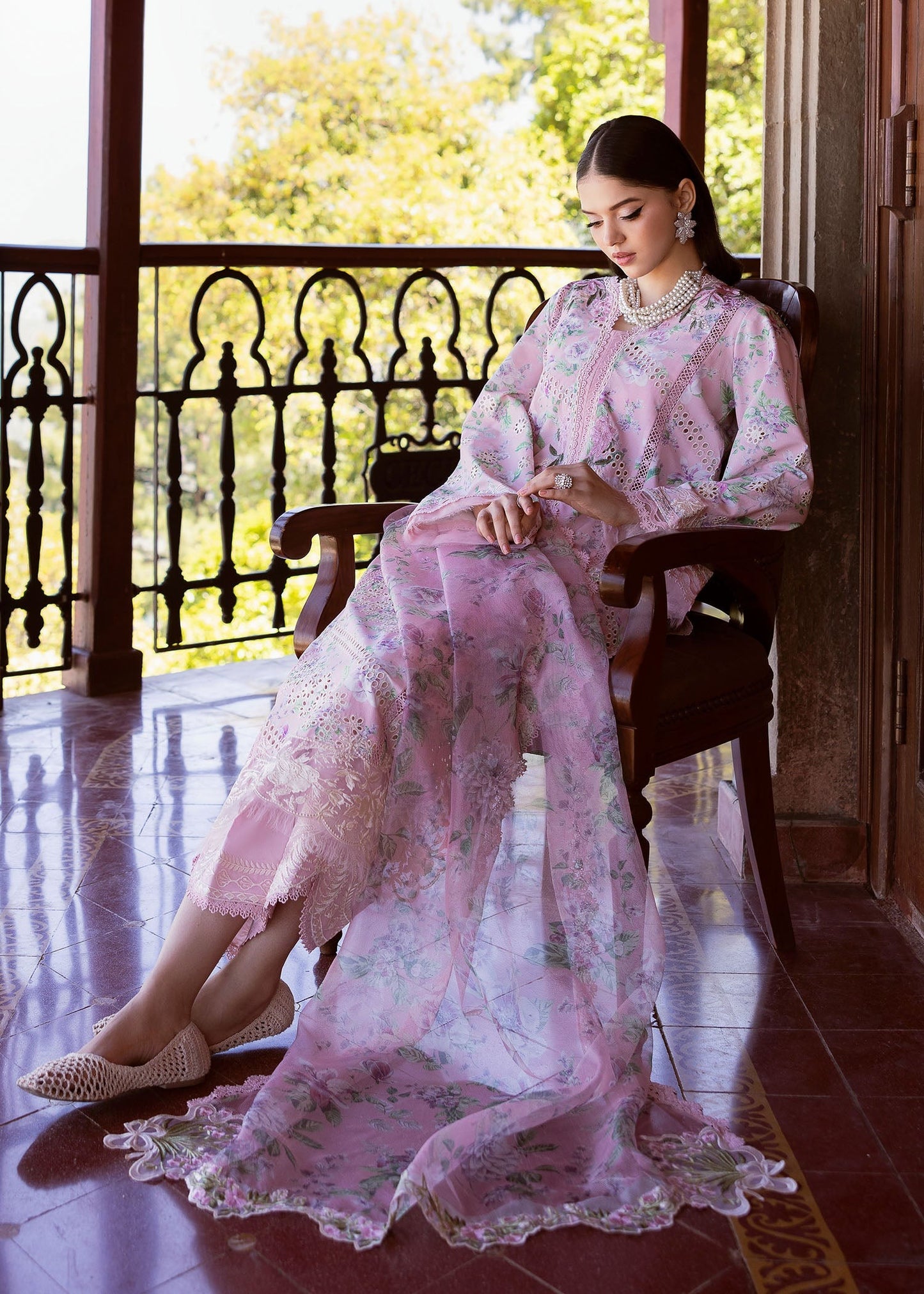 5A-CELESTIAL BREEZE | Bloom By Saira Shakira Unstitched Lawn`25