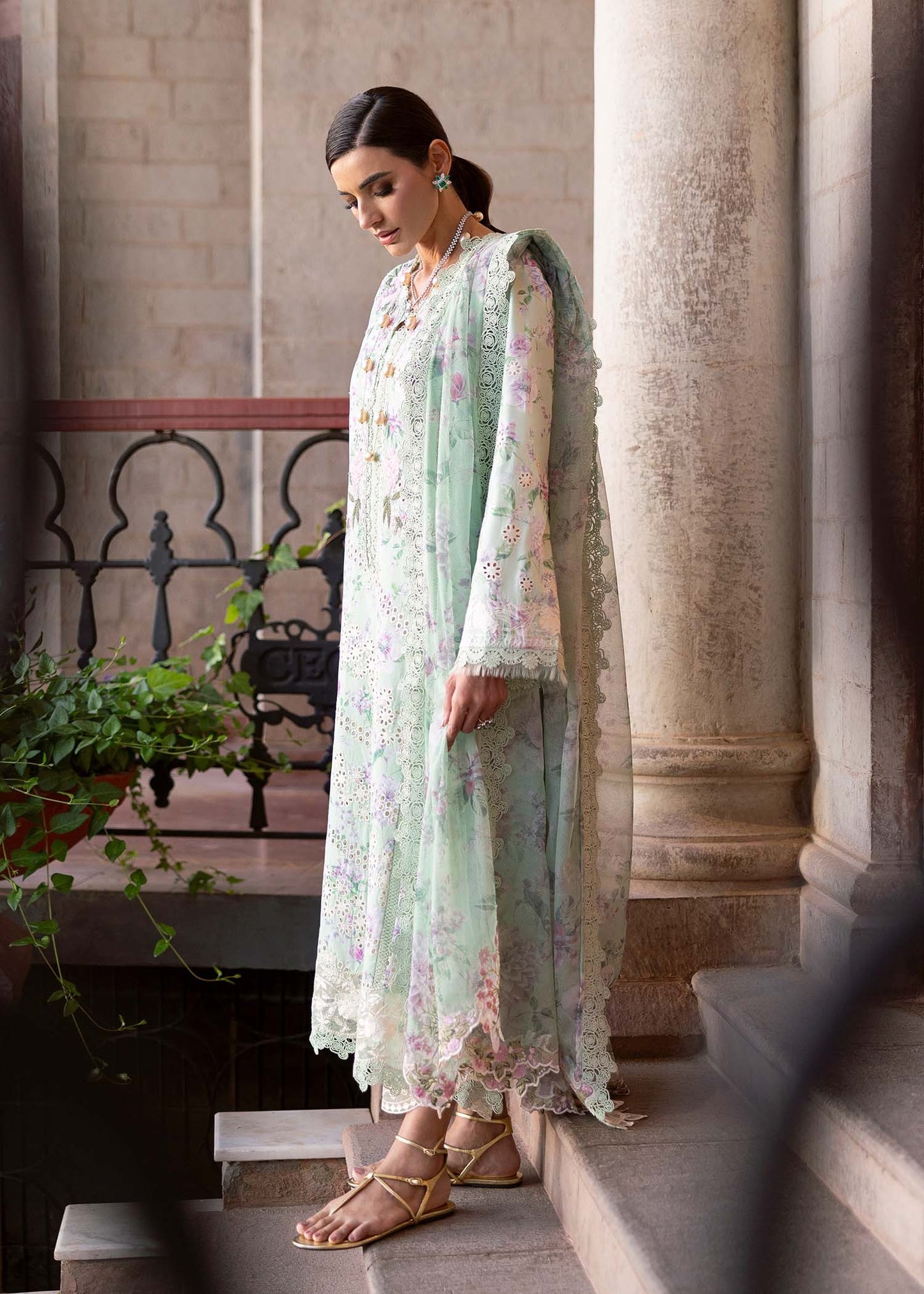 5B-CELESTIAL BREEZE | Bloom By Saira Shakira Unstitched Lawn`25