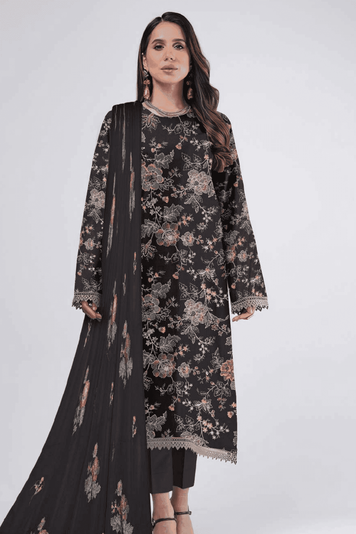 D 07C - Bareeze Karandi Bamber Shawl By Bin Shaukat (Winter)