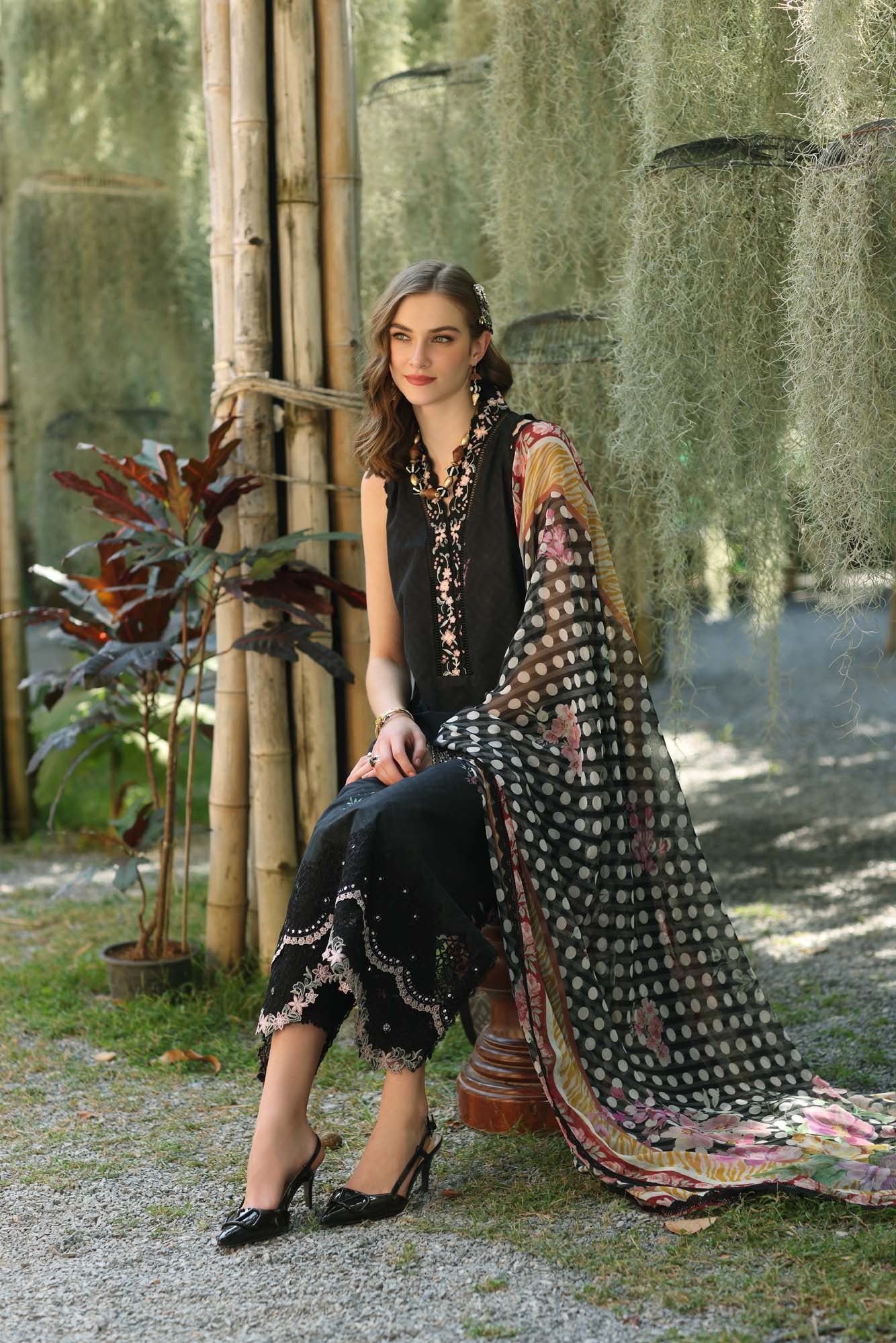 D10-B | Noor Luxe Eid Printedkaari