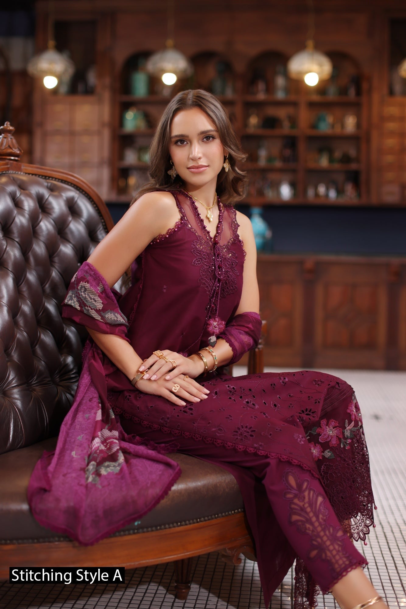 D12-Plum | Eid Luxury Schiffli Laserkai`25