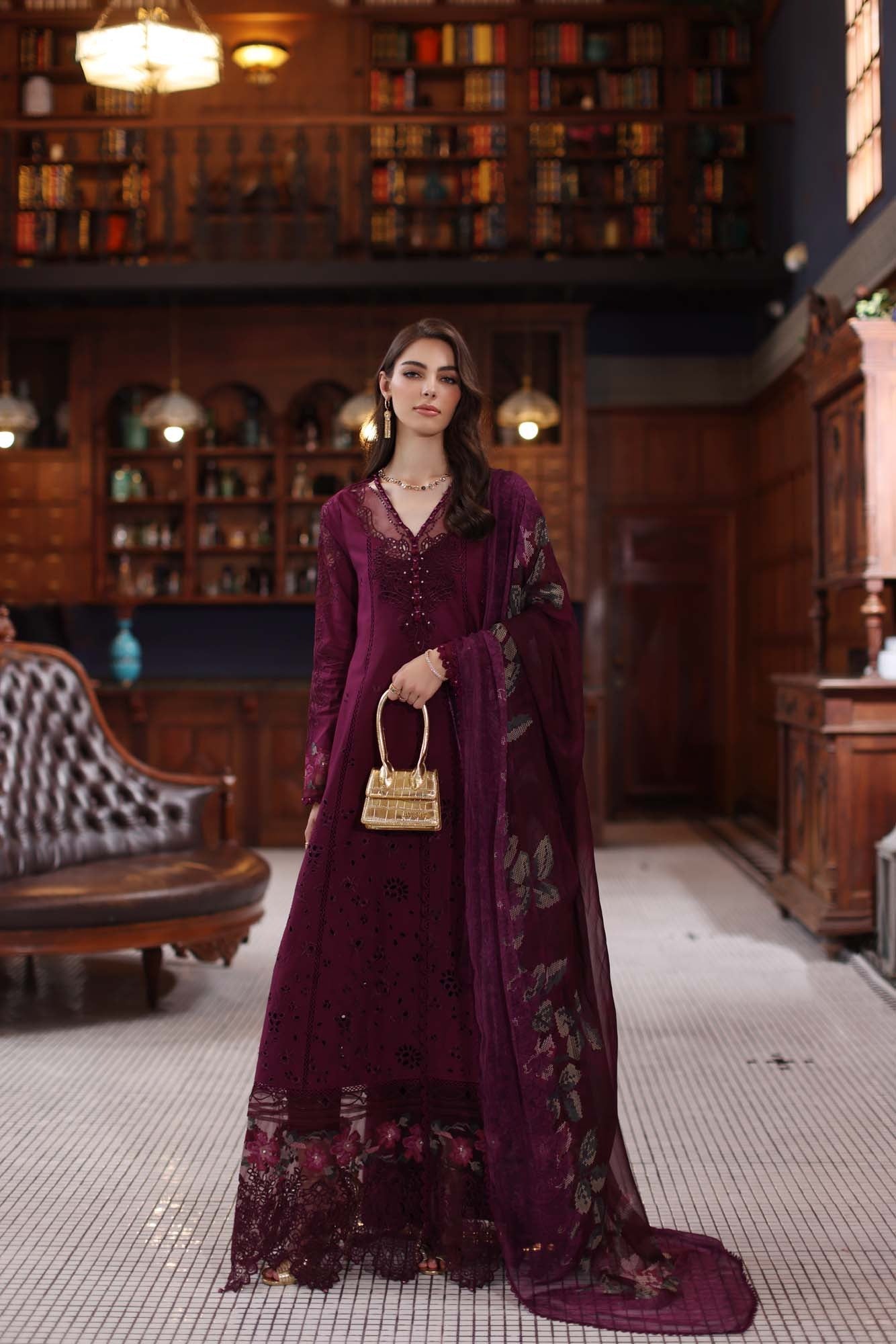 D12-Plum | Eid Luxury Schiffli Laserkai`25