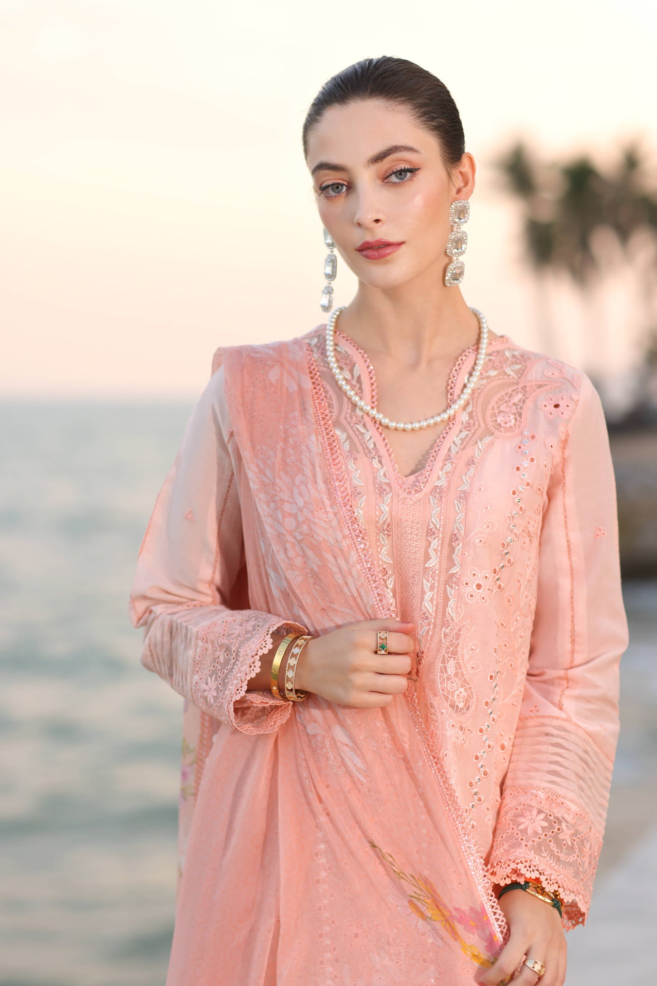 D3-B | Noor Eid Luxury Handwork Laserkaari Lawn`25