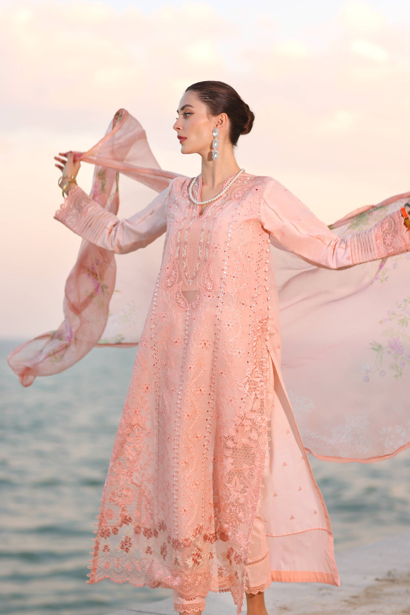 D3-B | Noor Eid Luxury Handwork Laserkaari Lawn`25