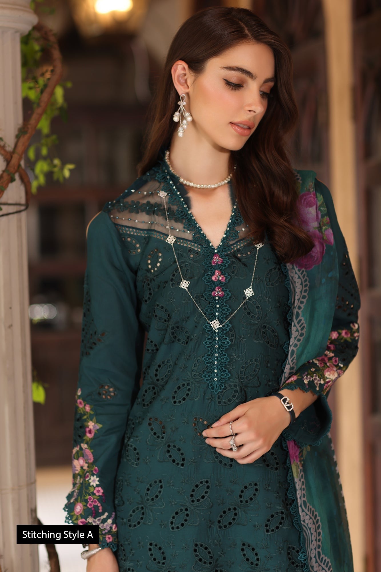 D5-Teal | Eid Luxury Schiffli Laserkai`25