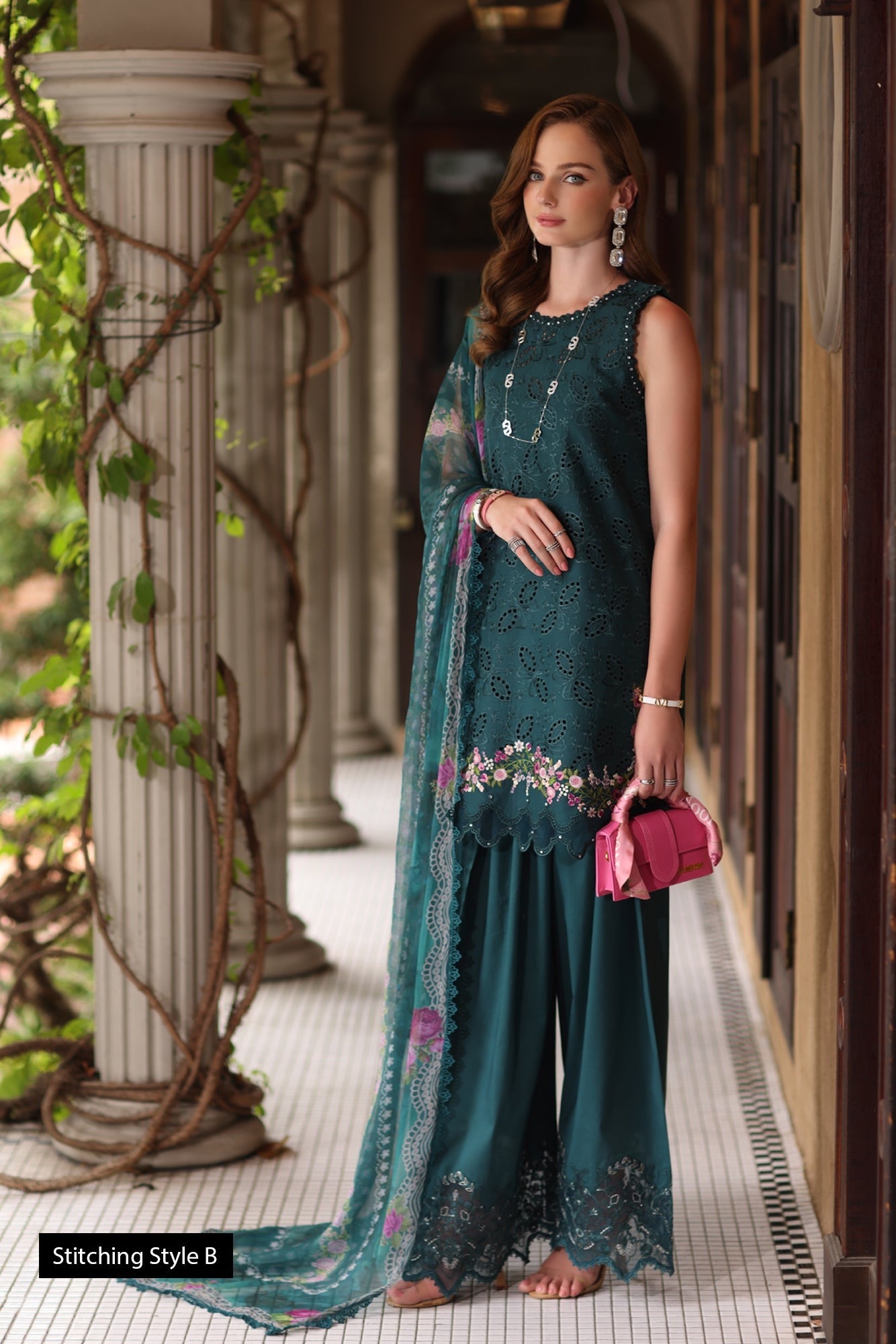 D5-Teal | Eid Luxury Schiffli Laserkai`25