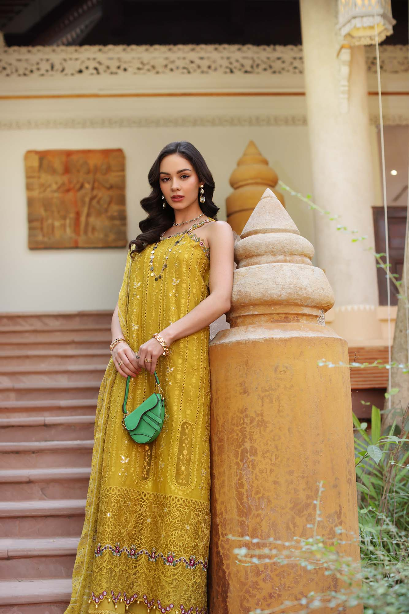 D5-A | Noor Eid Luxury Handwork Laserkaari Lawn`25