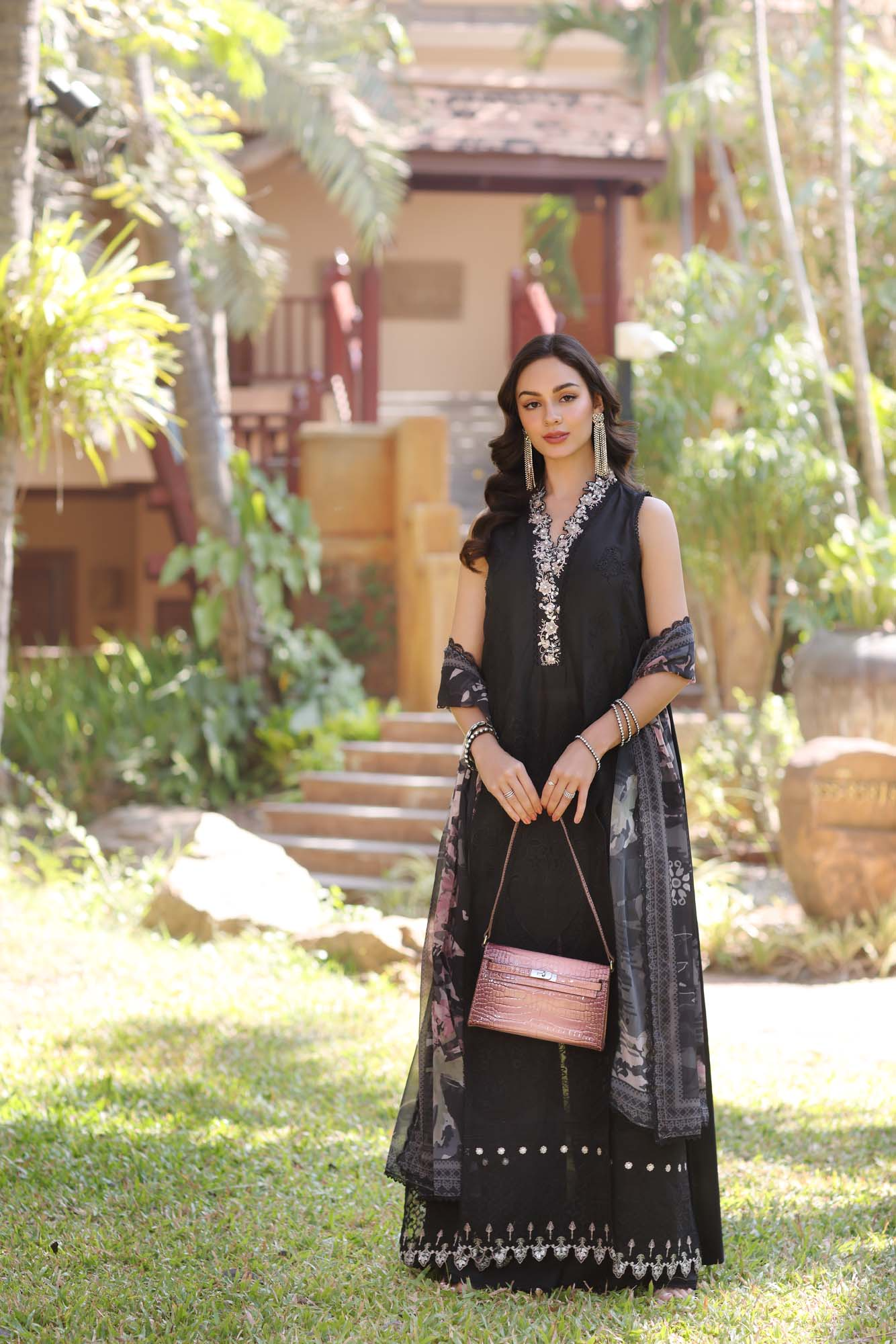 D6-A | Noor Eid Luxury Handwork Laserkaari Lawn`25