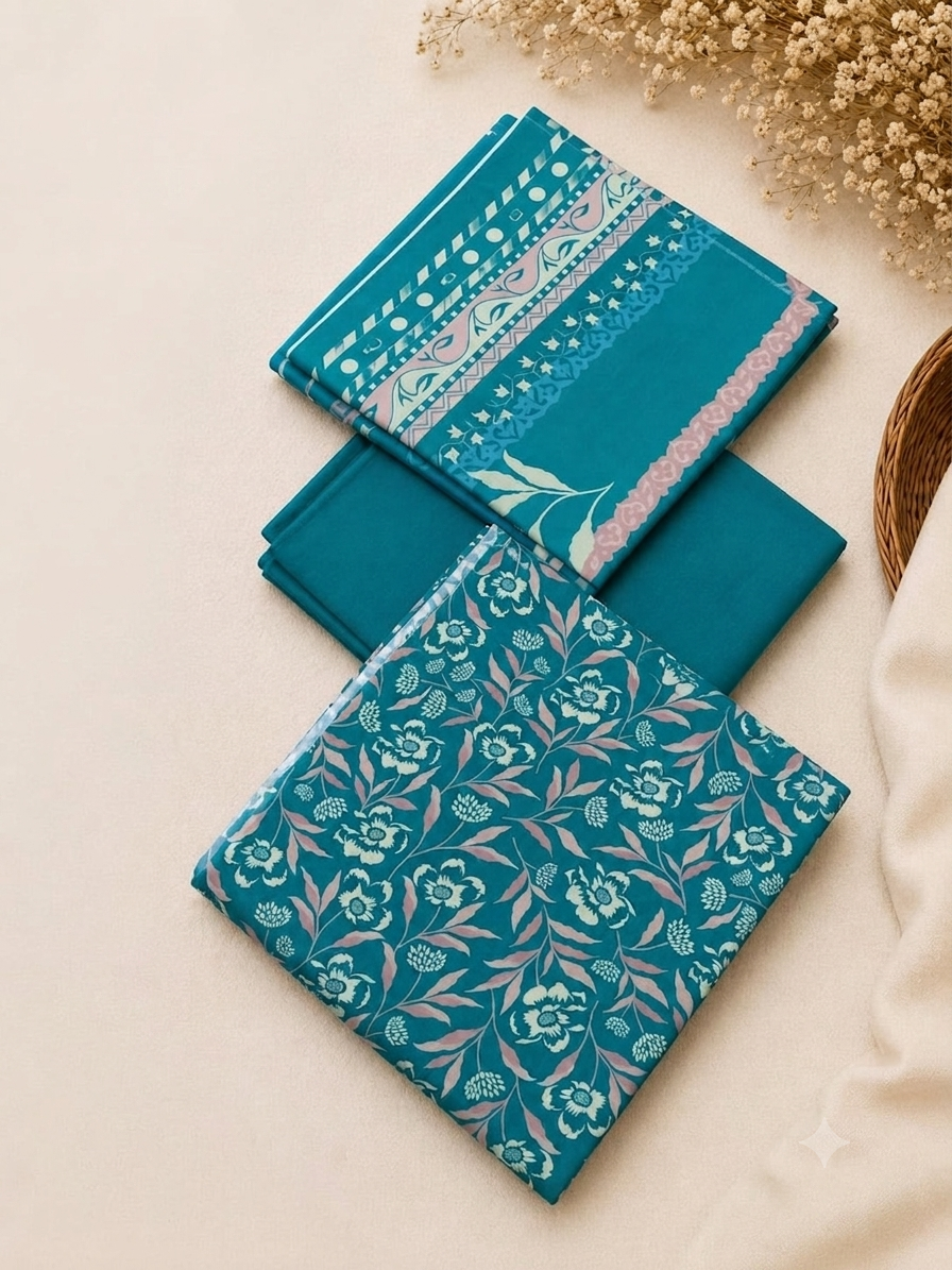 Unstitched | 3 Piece | Printed | Linen Suit