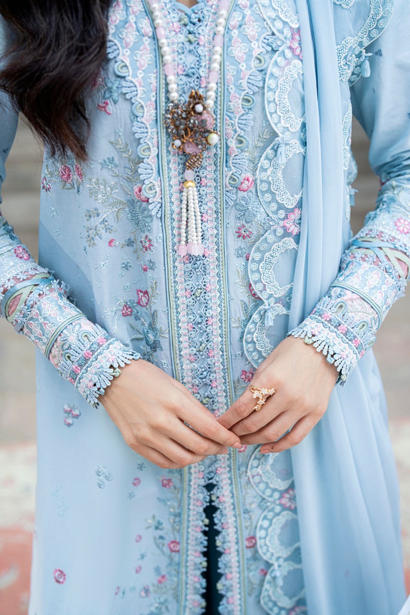 SB-04 ZARISH | Luxury Lawn Eid Edits`25 By Qalamkar