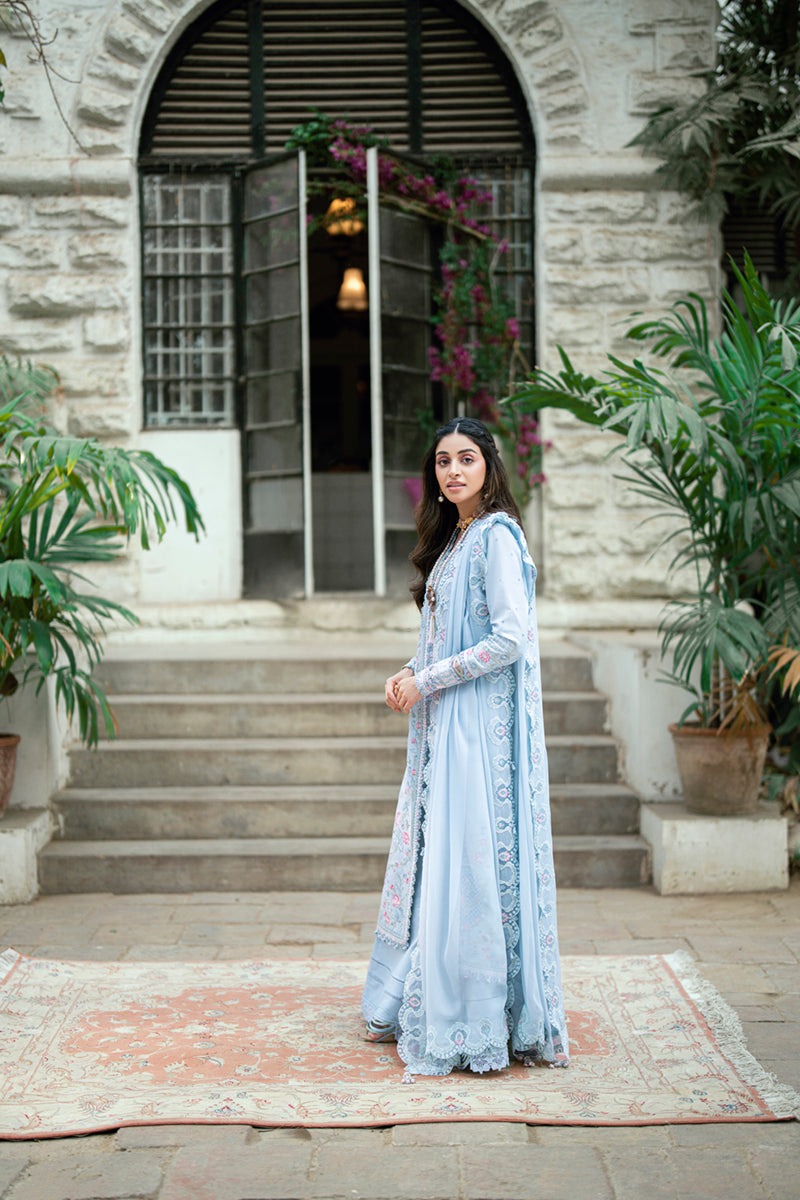 SB-04 ZARISH | Luxury Lawn Eid Edits`25 By Qalamkar
