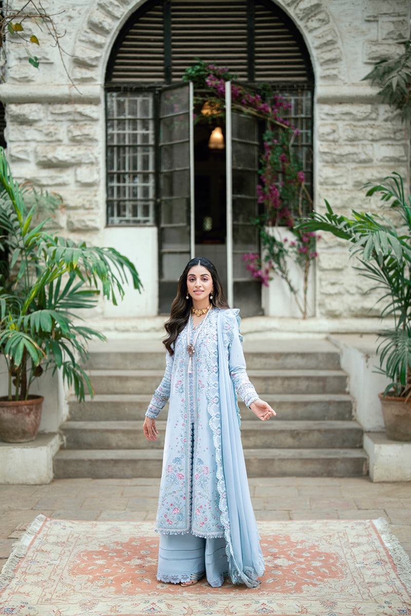 SB-04 ZARISH | Luxury Lawn Eid Edits`25 By Qalamkar
