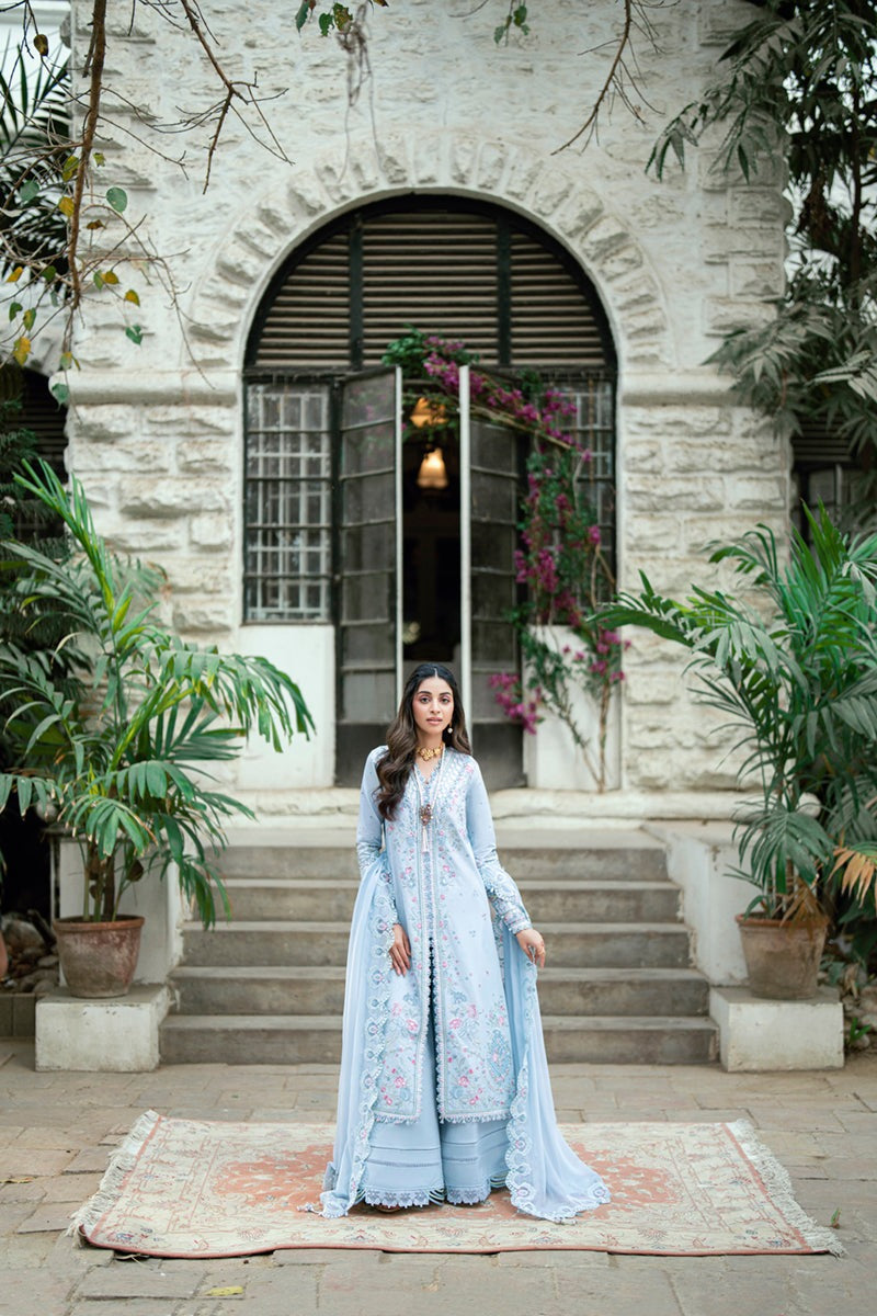SB-04 ZARISH | Luxury Lawn Eid Edits`25 By Qalamkar