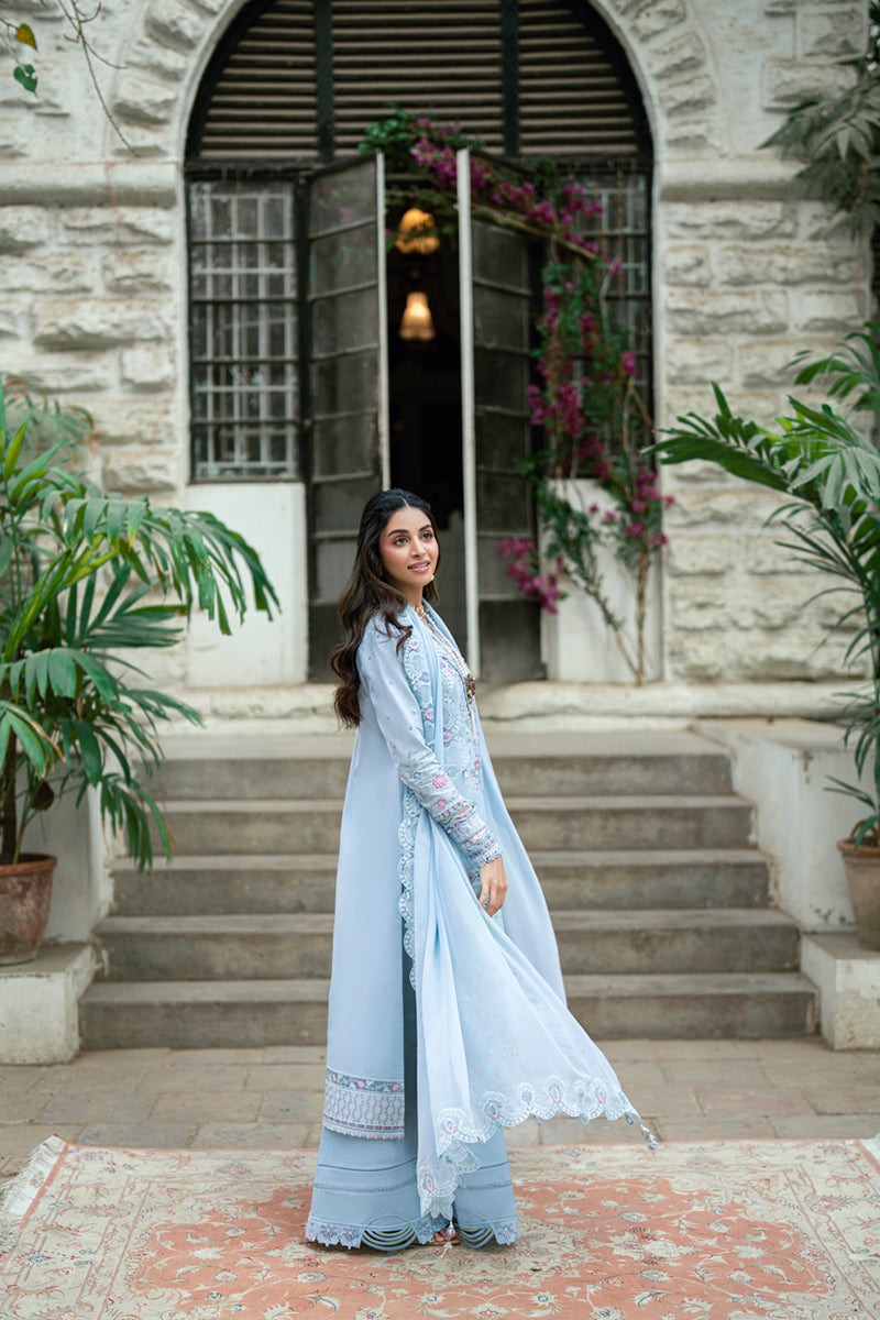 SB-04 ZARISH | Luxury Lawn Eid Edits`25 By Qalamkar