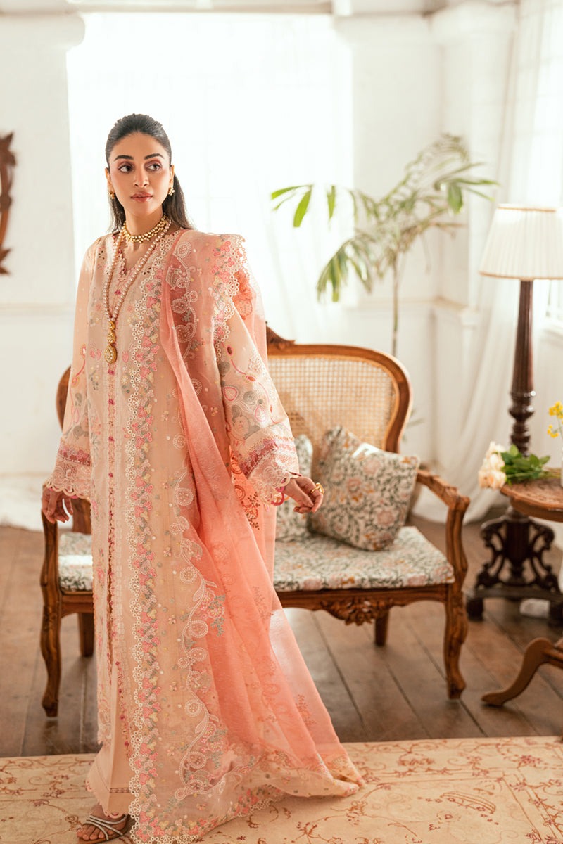 SB-07 ZOYA | Luxury Lawn Eid Edits`25 By Qalamkar