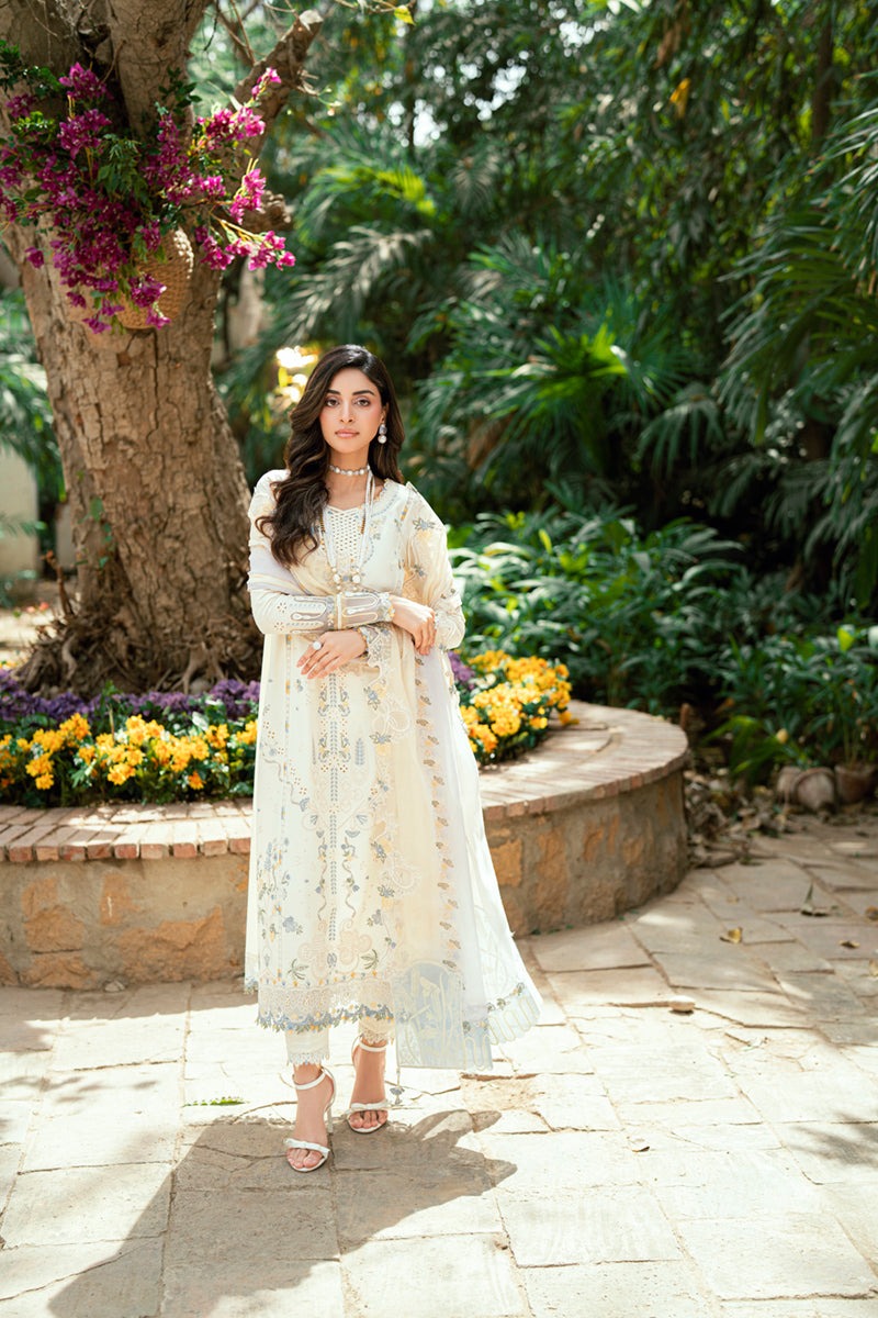 SB-09 ADEENA | Luxury Lawn Eid Edits`25 By Qalamkar