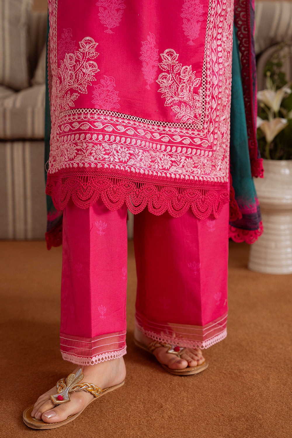 ELARA-01-A | LAANEM SS`25 Unstitched Lawn By Saira Rizwan