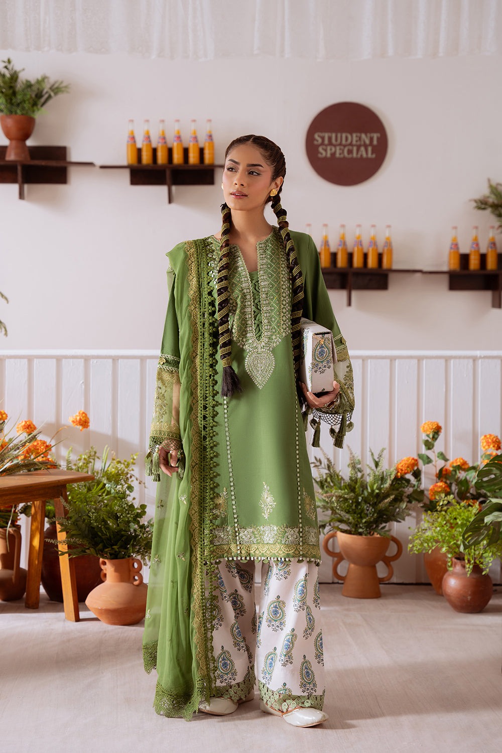 ZAFIRA-03-A | LAANEM SS`25 Unstitched Lawn By Saira Rizwan