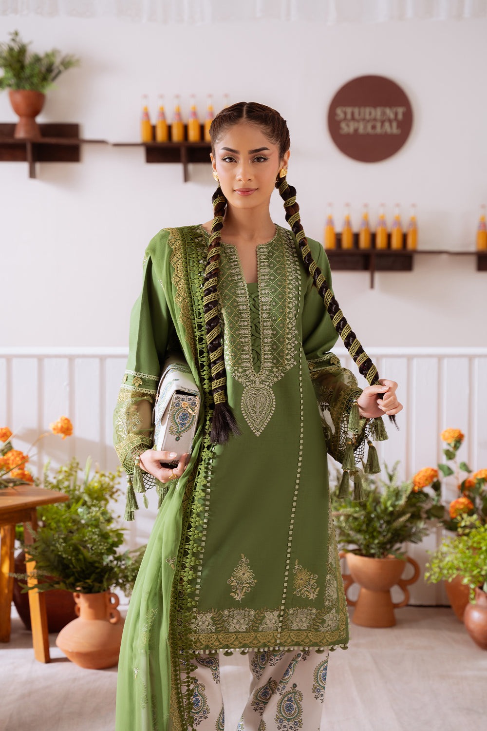 ZAFIRA-03-A | LAANEM SS`25 Unstitched Lawn By Saira Rizwan