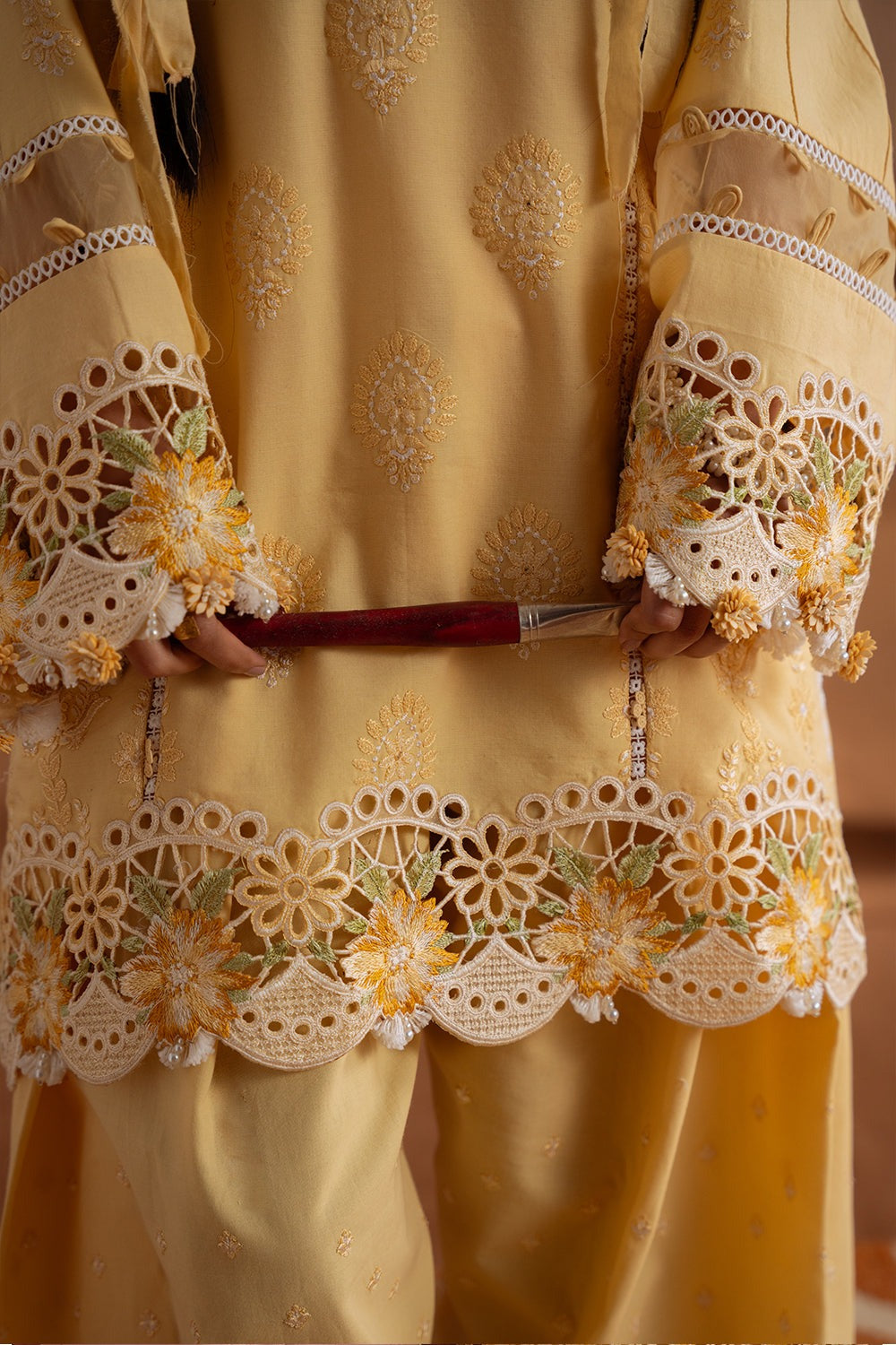 LEYLA-04-A | LAANEM SS`25 Unstitched Lawn By Saira Rizwan