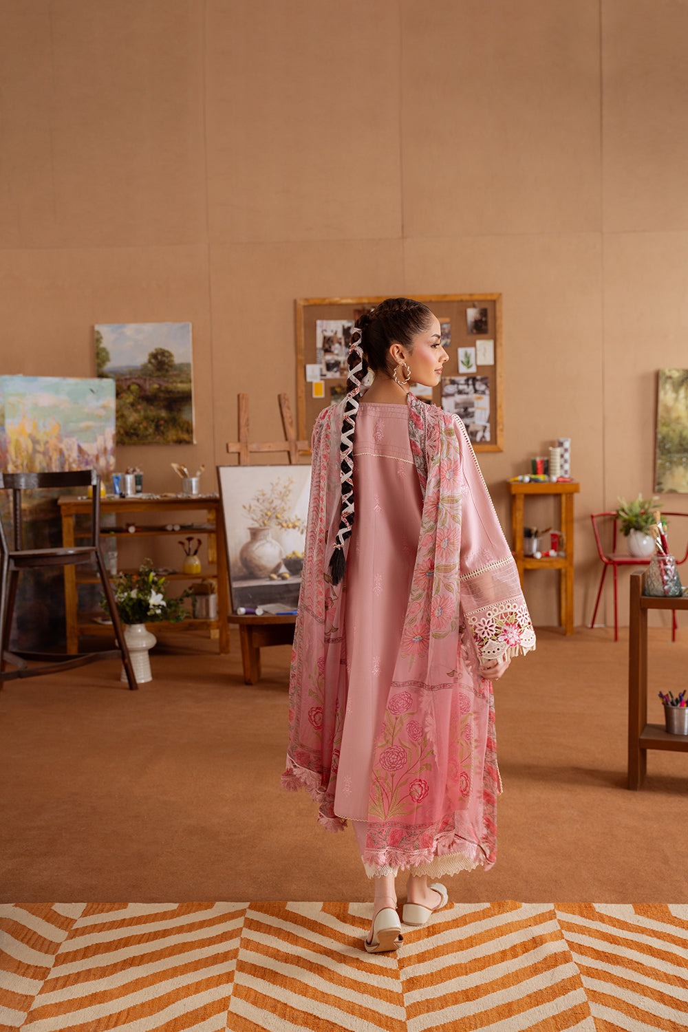 LEYLA-04-B | LAANEM SS`25 Unstitched Lawn By Saira Rizwan