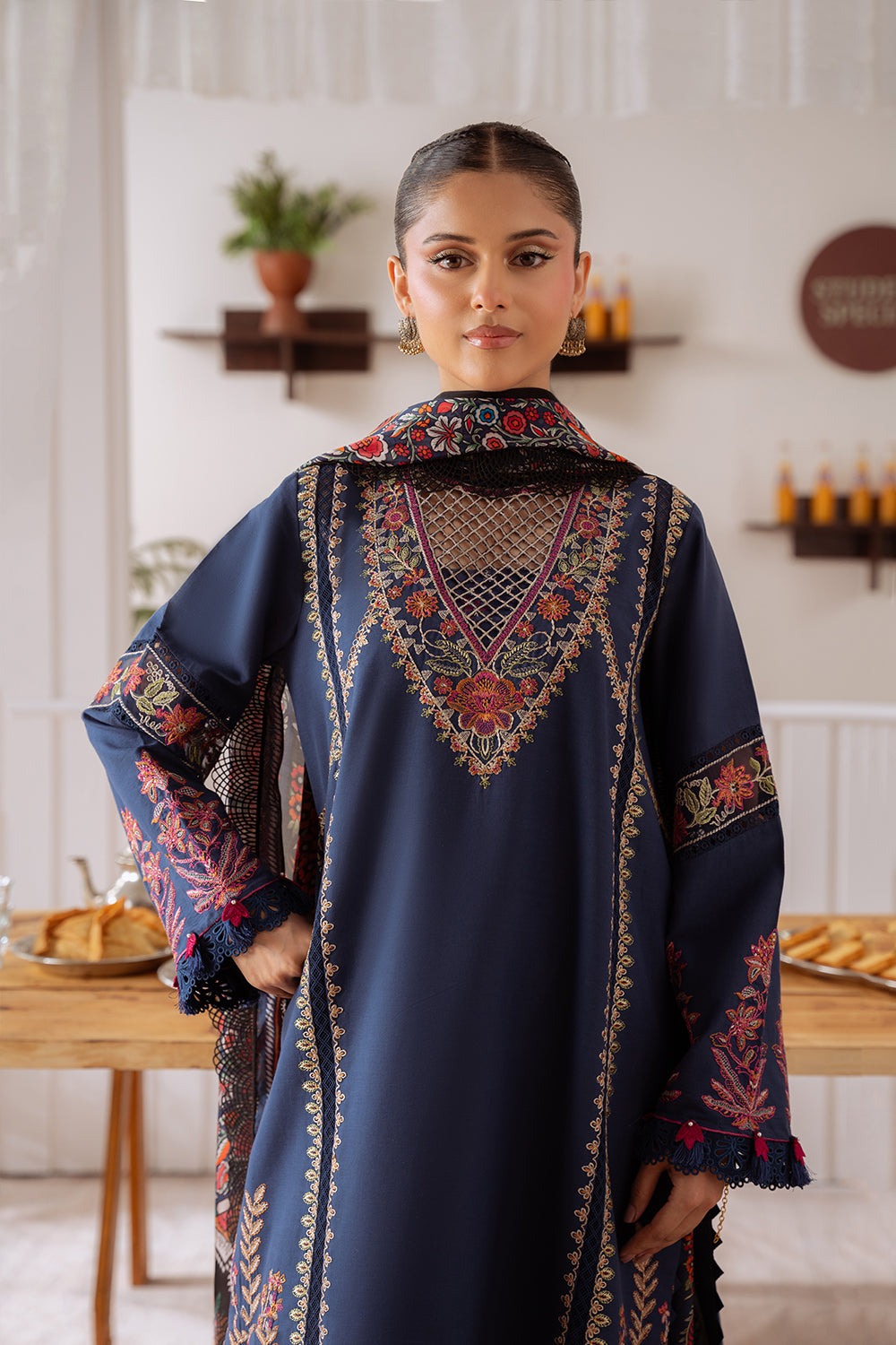 ELIF-05-A | LAANEM SS`25 Unstitched Lawn By Saira Rizwan