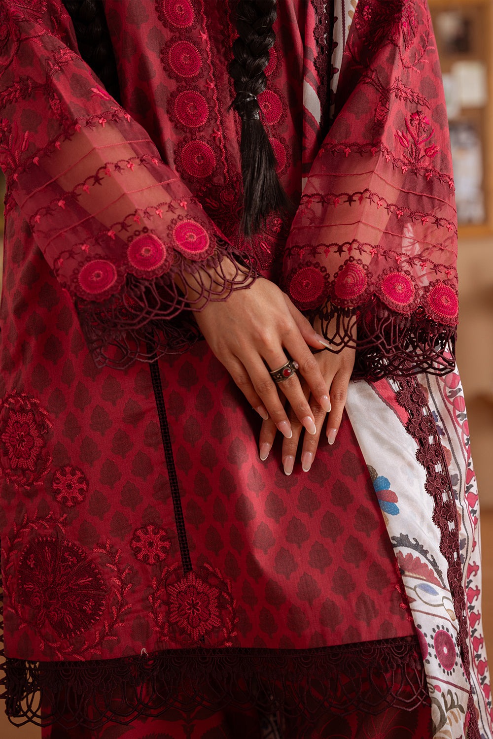 SEREN-08-A | LAANEM SS`25 Unstitched Lawn By Saira Rizwan