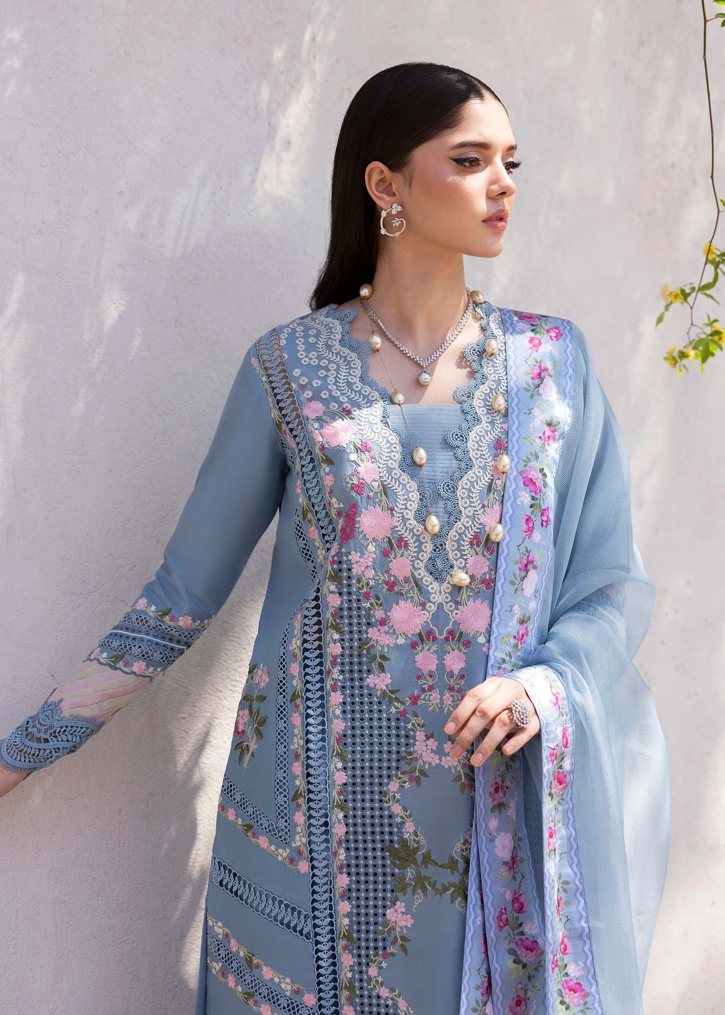 1B-ZERENE | Bloom By Saira Shakira Unstitched Lawn`25