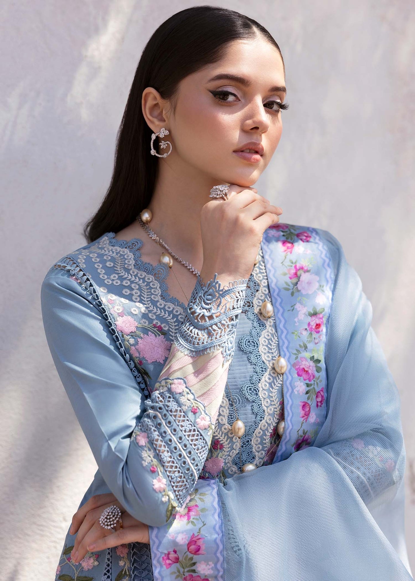 1B-ZERENE | Bloom By Saira Shakira Unstitched Lawn`25
