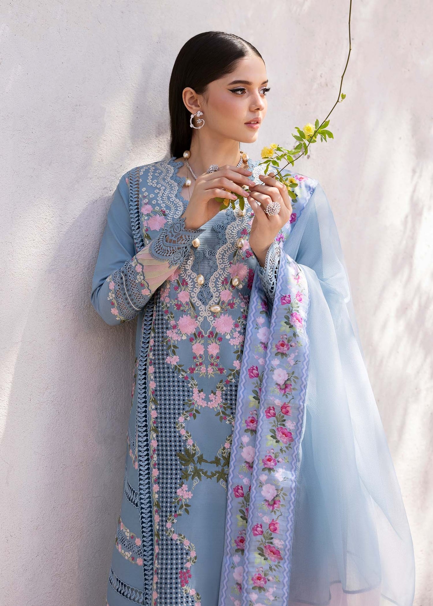 1B-ZERENE | Bloom By Saira Shakira Unstitched Lawn`25