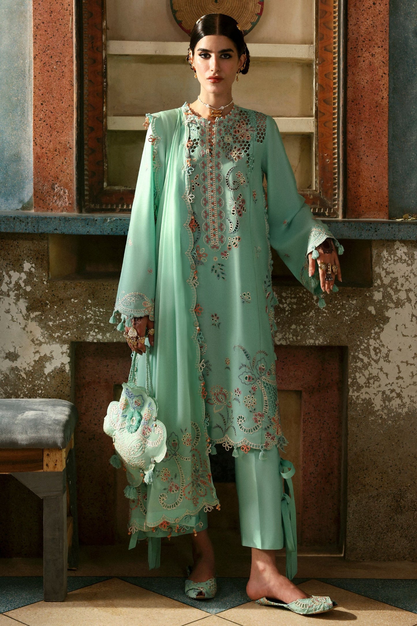 D5-SEHER | ZAHA Unstitched Festive Lawn`25