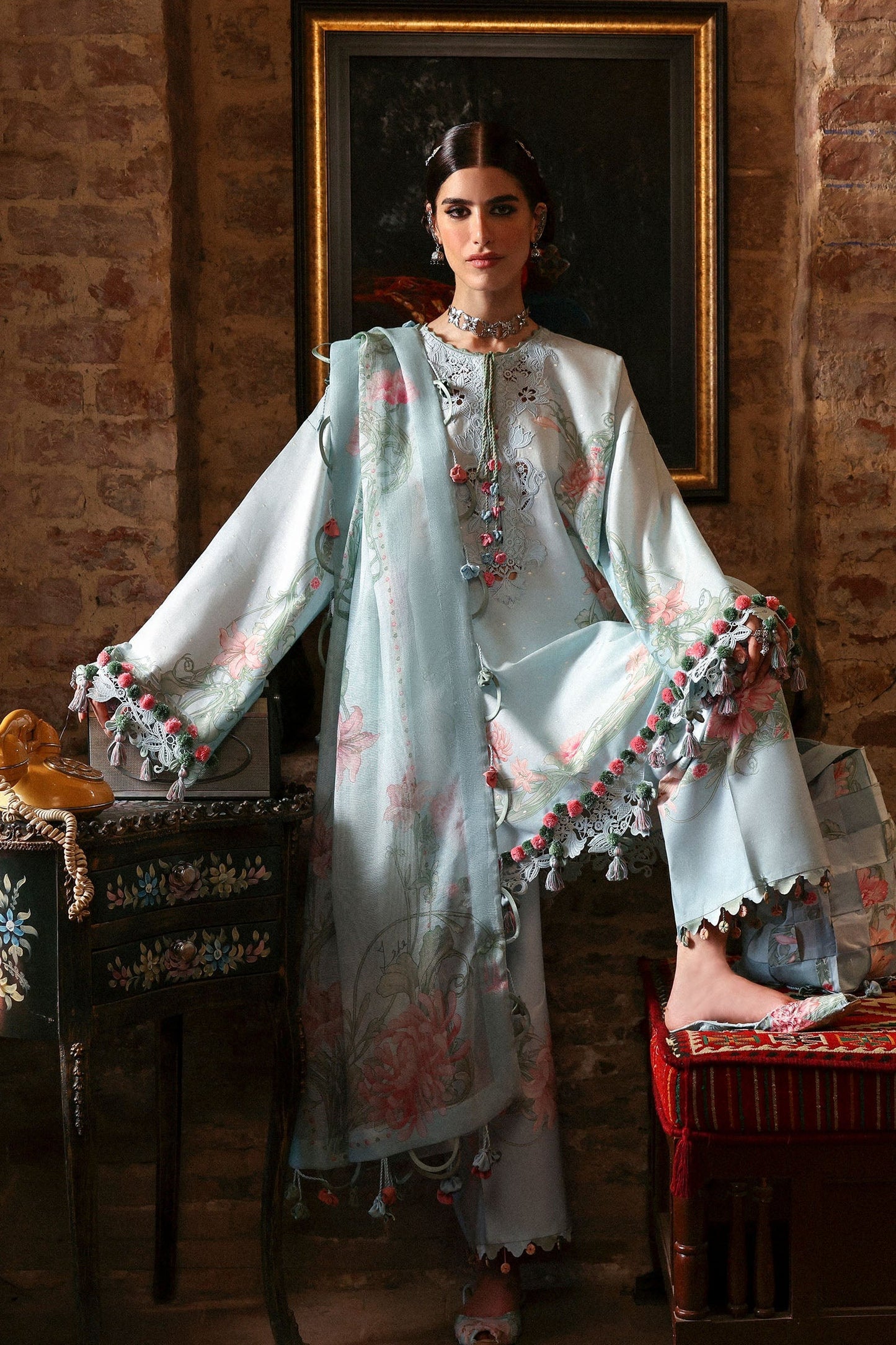 D9-KHUSBU | ZAHA Unstitched Festive Lawn`25