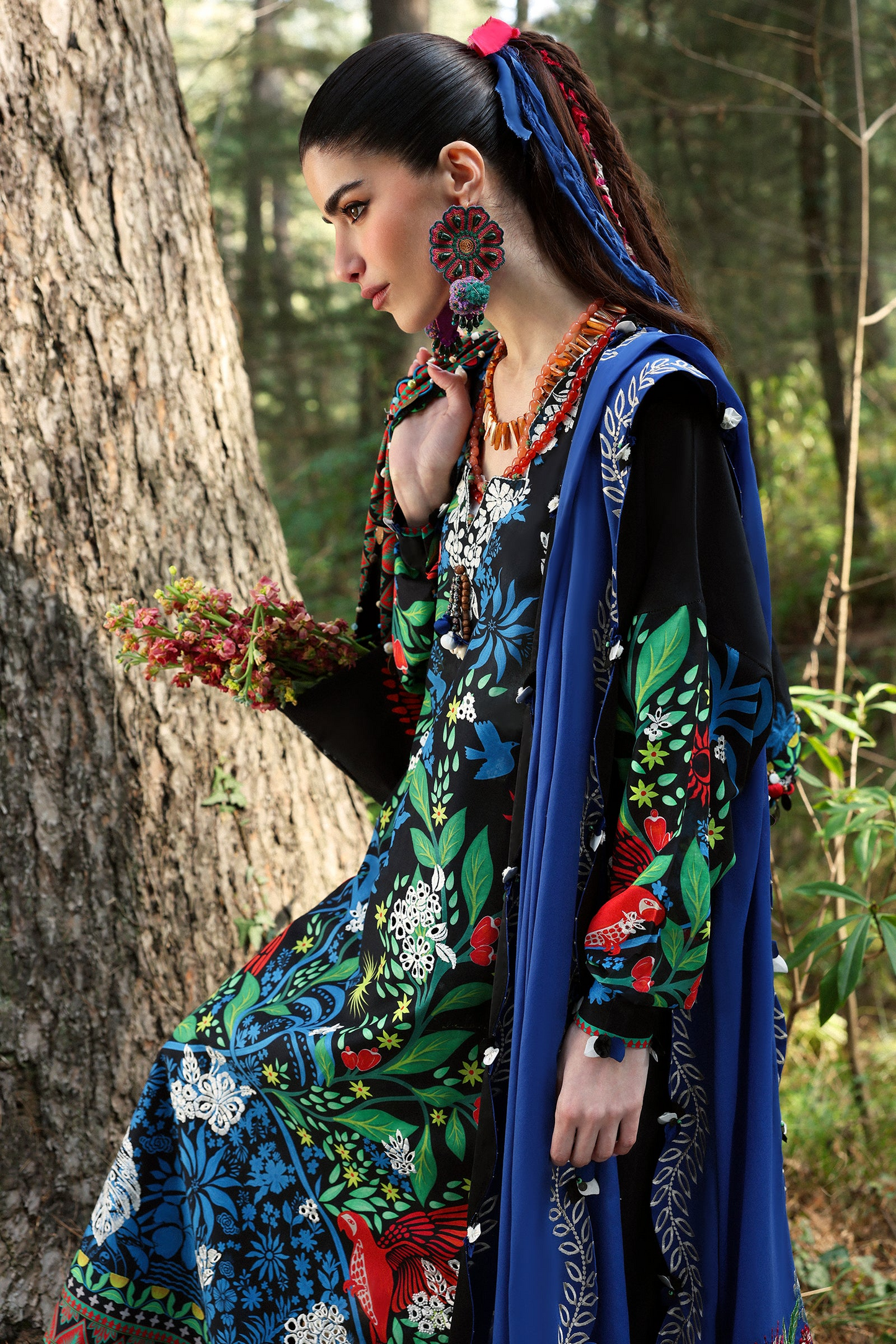 BLACK SOLANA 03-A | Neelum By ZAHA Lawn`25