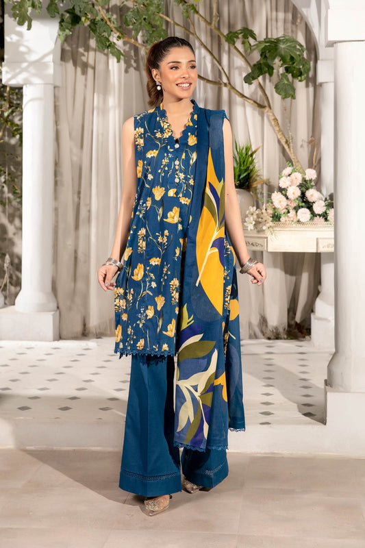 MB-ELHV1-09 | Elaheh By M.Basics Printed Lawn Suit