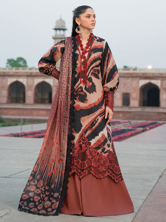 2086-C | NAQSH NAAZ Lawn`25 By BIN ILYAS