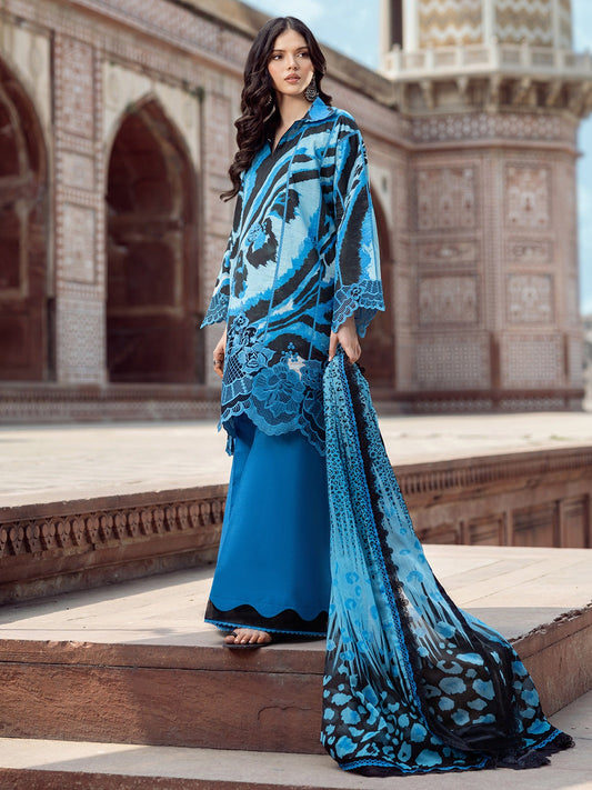 2086-D | NAQSH NAAZ Lawn`25 By BIN ILYAS