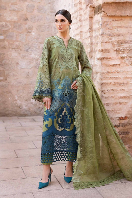 2501-A | Voyage a Luxe Embroidered Lawn By Maria.B