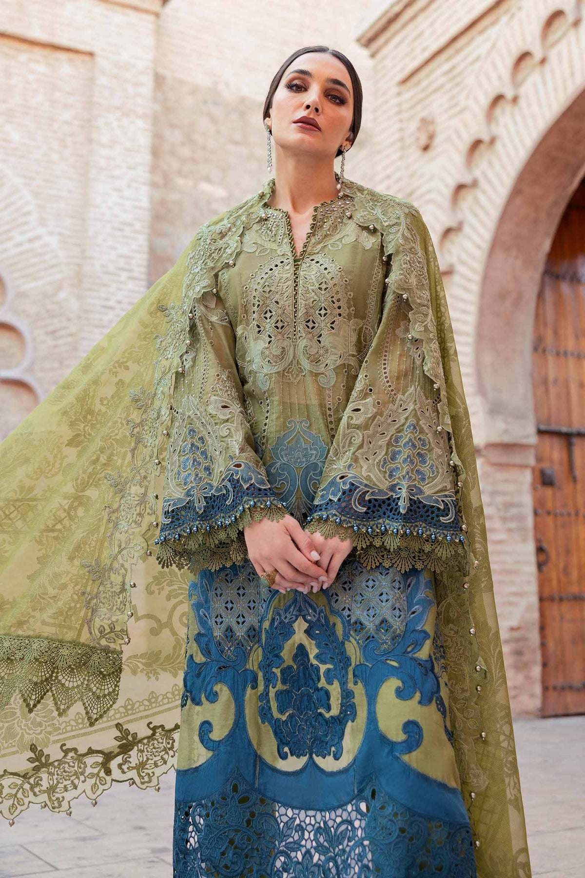 2501-A | Voyage a Luxe Embroidered Lawn By Maria.B